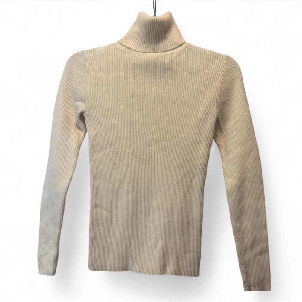 Cream turtleneck sweater